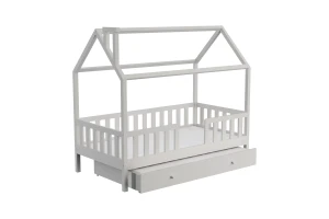 ROSI 90x200 Weiß Hausbett Ausziehbett Deine Möbel