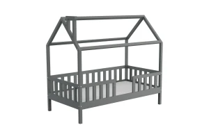 ROSI 120x200 Grau Hausbett Einzelbett Deine Möbel