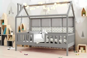 ROSI 120x200 Grau Hausbett Einzelbett Deine Möbel