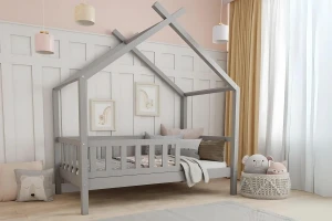 STAR PLUS 90x200 Rosa Hausbett Einzelbett Deine Möbel