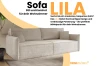 Sofa LILA: Stilvolles und bequemes Wohnzimmersofa mit hochwertigem Design.