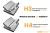Matratzenvergleich für Boxspringbetten: H3 Bonell-Federkern und H4 Taschen-Federkern.