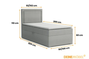 ALA Boxspringbett mit Bettkasten Deine Möbel