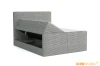 Funktionelles Boxspringbett Rocky mit geöffnetem Bettkasten für Stauraum.