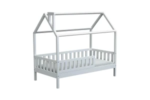 ROSI 80x160 Weiß Hausbett Einzelbett Deine Möbel