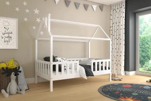 ROSI 120x200 Weiß Hausbett Einzelbett Deine Möbel