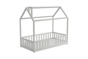 ROSI 80x160 Weiß Bodenbett Hausbett Einzelbett Deine Möbel