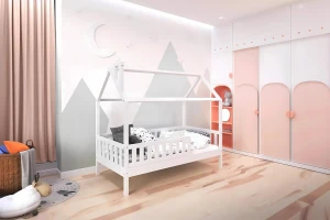 ROSI 90x180 Weiß Hausbett Einzelbett Deine Möbel