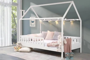 ROSI 90x180 Weiß Hausbett Einzelbett Deine Möbel