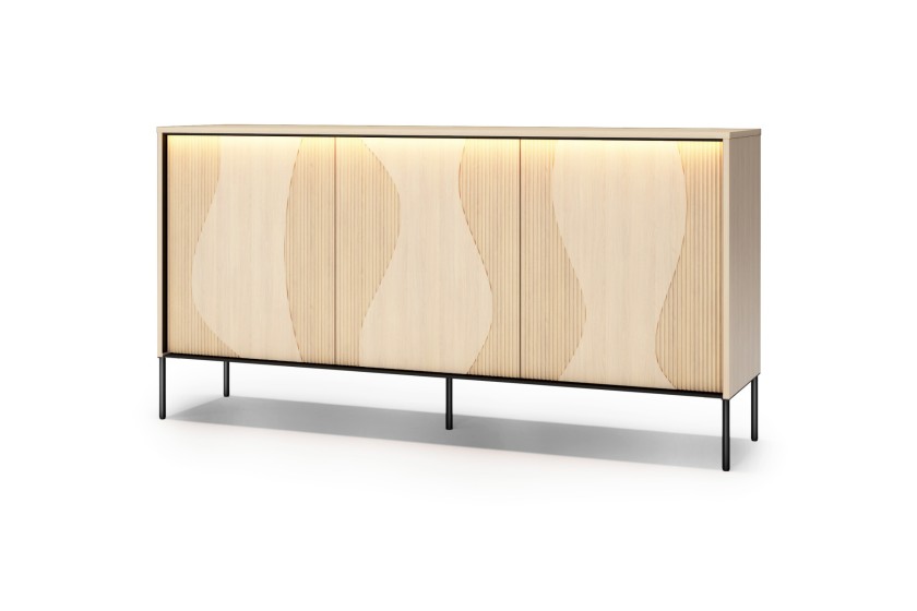 FAVOS 03 Kommode 3-türig mit LED-Beleuchtung Deine Möbel