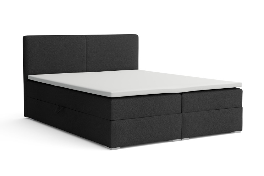 LINA Boxspringbett nagelneu 180x200 Quelle 100 Schwarz H4 mit Bettkasten Boxbett in Boucle Deine Möbel