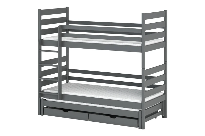 TOMI nagelneu 90x200 Graphit Etagenbett Deine Möbel