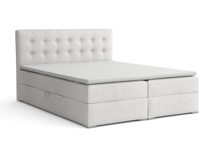 CYNTHIA LUX Boxspringbett mit Bettkasten Boxbett in Boucle Deine Möbel 