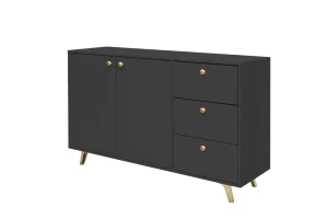 SEATTLE B Schlafzimmer-Set mit Kleiderschrank 150 cm & Kommode 140 cm, in Schwarz matt oder Weiß matt Deine Möbel  