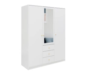 SEATTLE B Schlafzimmer-Set mit Kleiderschrank 150 cm & Kommode 140 cm, in Schwarz matt oder Weiß matt Deine Möbel  