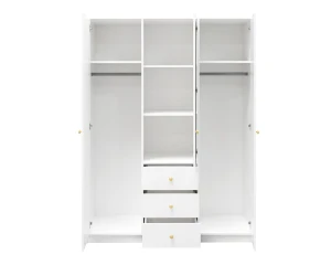 SEATTLE B Schlafzimmer-Set mit Kleiderschrank 150 cm & Kommode 140 cm, in Schwarz matt oder Weiß matt Deine Möbel  