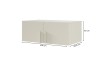 Beige wall cupboard with dimensions: 100 cm width, 40 cm height and 60.5 cm depth.