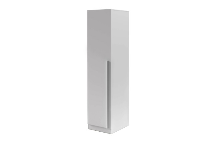 Schmaler eintüriger Kleiderschrank in Platingrau aus der Brisso Kollektion.