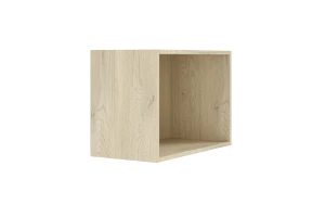 BRISSO BR6 Regal 58,5 cm, Kaschmir, Eiche Cremona, Platingrau, Metallgriffen Deine Möbel  