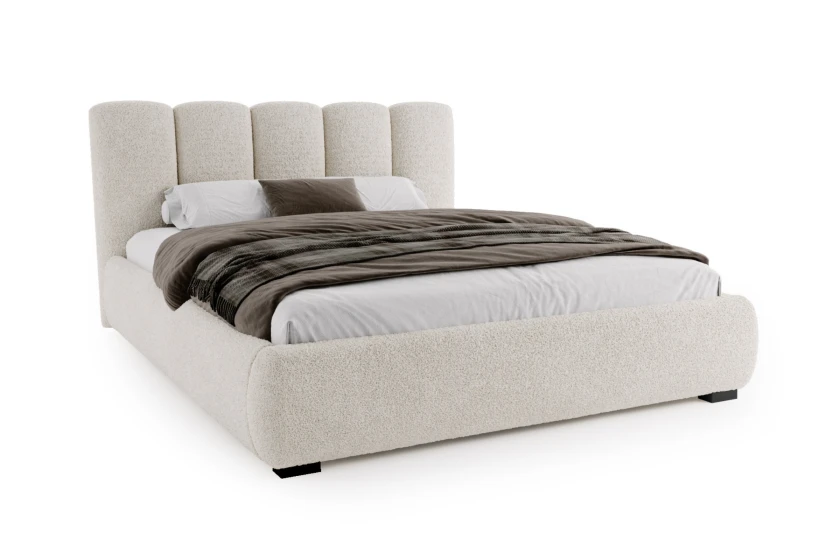 VALERIE Polsterbett mit Bettkasten und Lattenrost Bouclé Deine Möbel  