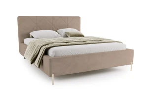 LEO Polsterbett mit Bettkasten und Lattenrost Samt-Optik Deine Möbel