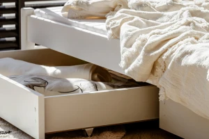 OLIVIA 90x200 Weiß Etagenbett Ausziehbett für 3 Kinder mit Schubladen Deine Möbel