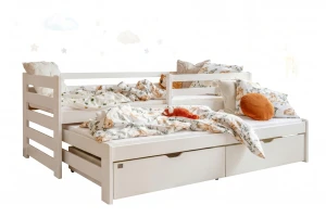 SENI 90x200 Weiß Ausziehbett Kinderbett Deine Möbel