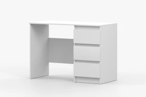  SIMO 06 Schreibtisch in weiß, 110 cm breit, mit 3 Schubladen, SIMO-Kollektion Deine Möbel  