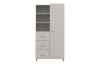 Moderne combikast in beige met vakken en lades voor de kinderkamer, Marco collectie.