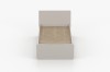 Modernes Bettgestell in Beige mit Lattenrost ohne Matratze