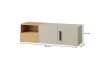 Abmessungen des Lima Sideboards: 135 cm Breite, 42 cm Höhe und 40 cm Tiefe für das Zuhause.