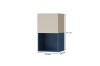 Hängeschrank in Blau und Beige, Maße 45x77x40 cm für ein modernes Jugendzimmer.