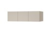 Moderner Hängeschrank in Beige mit drei Türen für zusätzlichen Stauraum im Jugendzimmer.