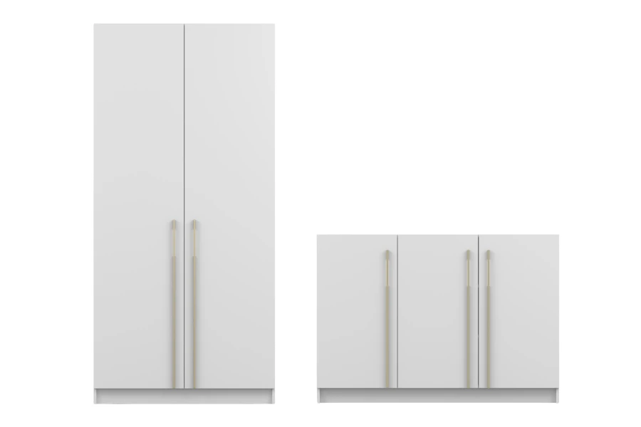 Set J with 2-door wardrobe and 3-door sideboard version 2