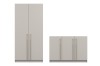 Set J with 2-door wardrobe and 3-door sideboard