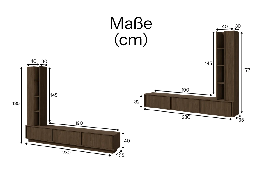 walnut set (6)