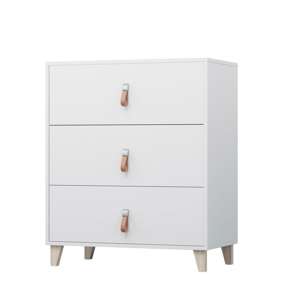 FAGOT 02 Chest of drawers with drawers 80 cm White Your Furniture