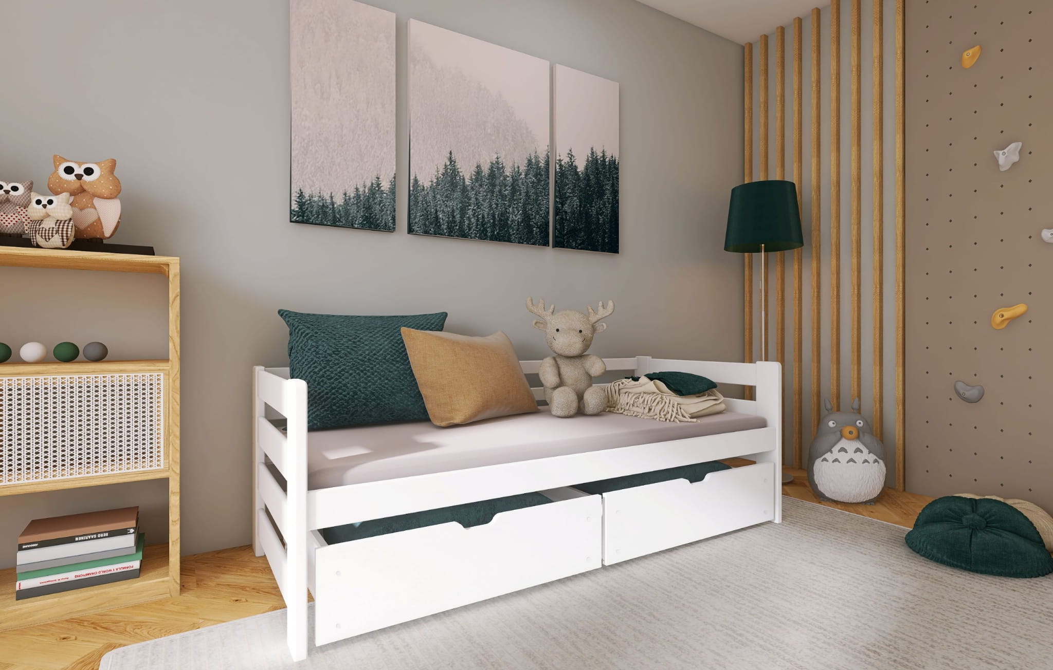 ELLI Kinderbett Einzelbett mit Schubladen Deine Möbel