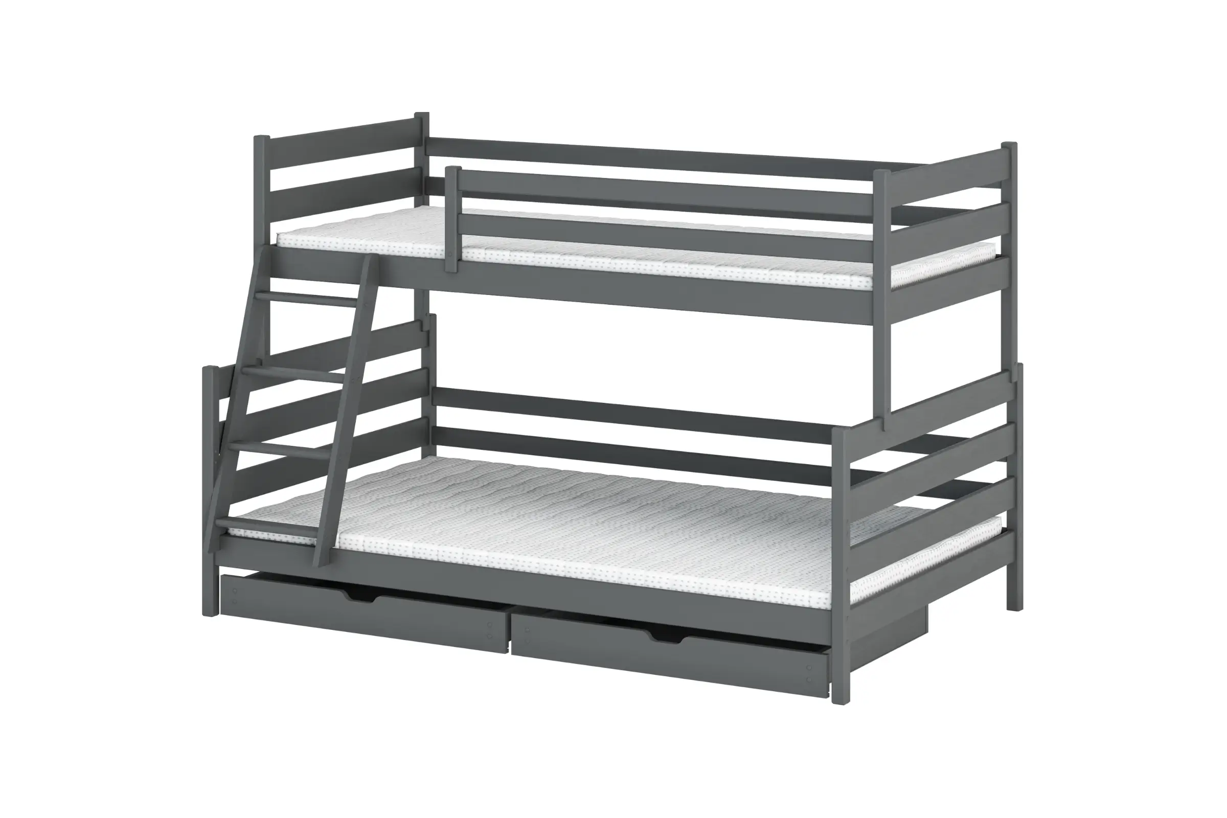 FRANZ 120x200/90x200 Graphit Etagenbett Deine Möbel