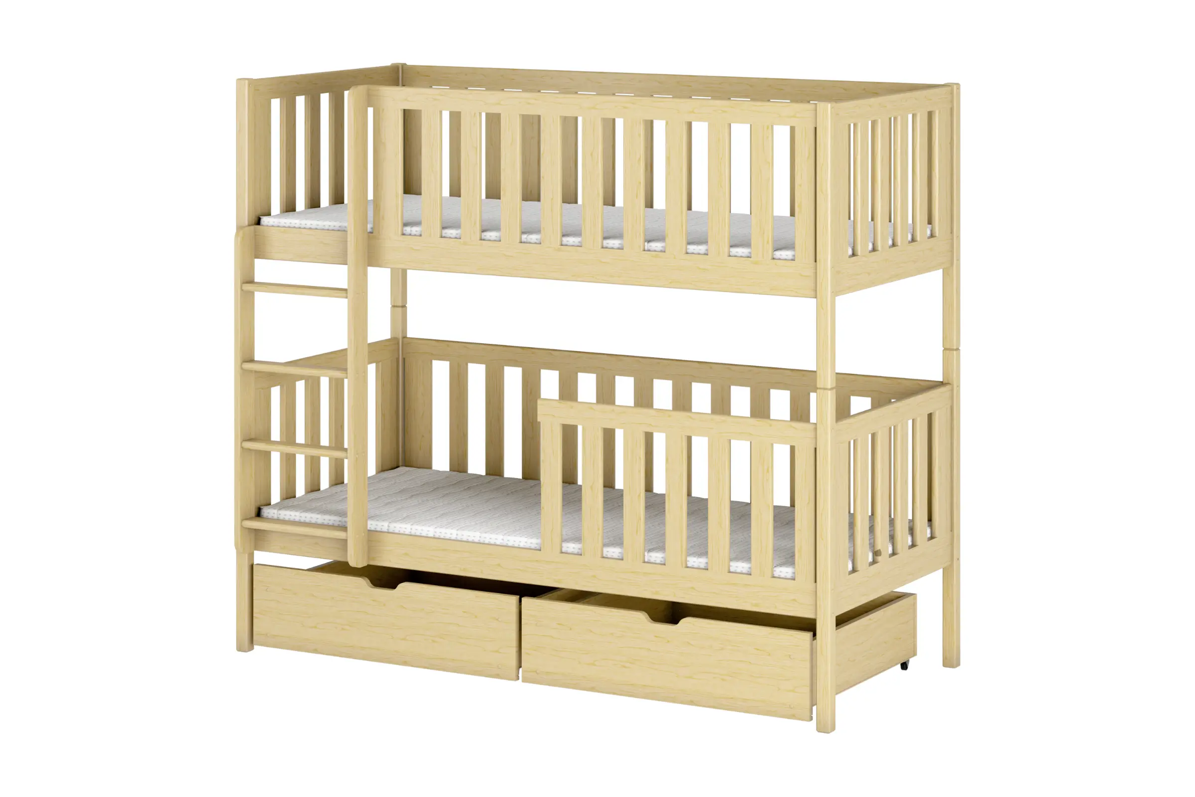 MANUEL 90x200 Natur Kiefer Etagenbett Deine Möbel