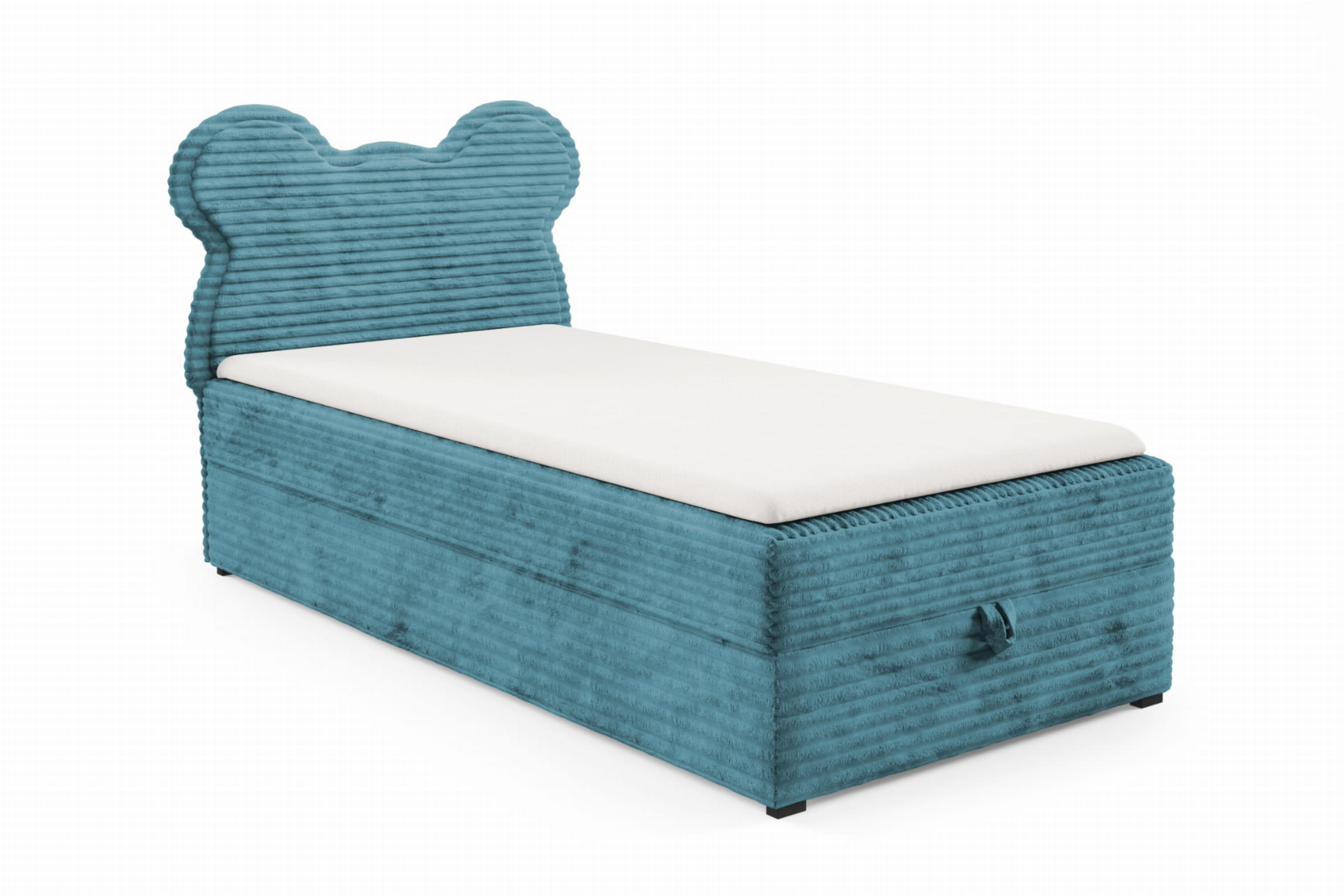 TEDDY 90x200 TILIA 75 Blau Boxspringbett Polsterbett Komplettbett für Kinder Jugendliche Deine Möbel