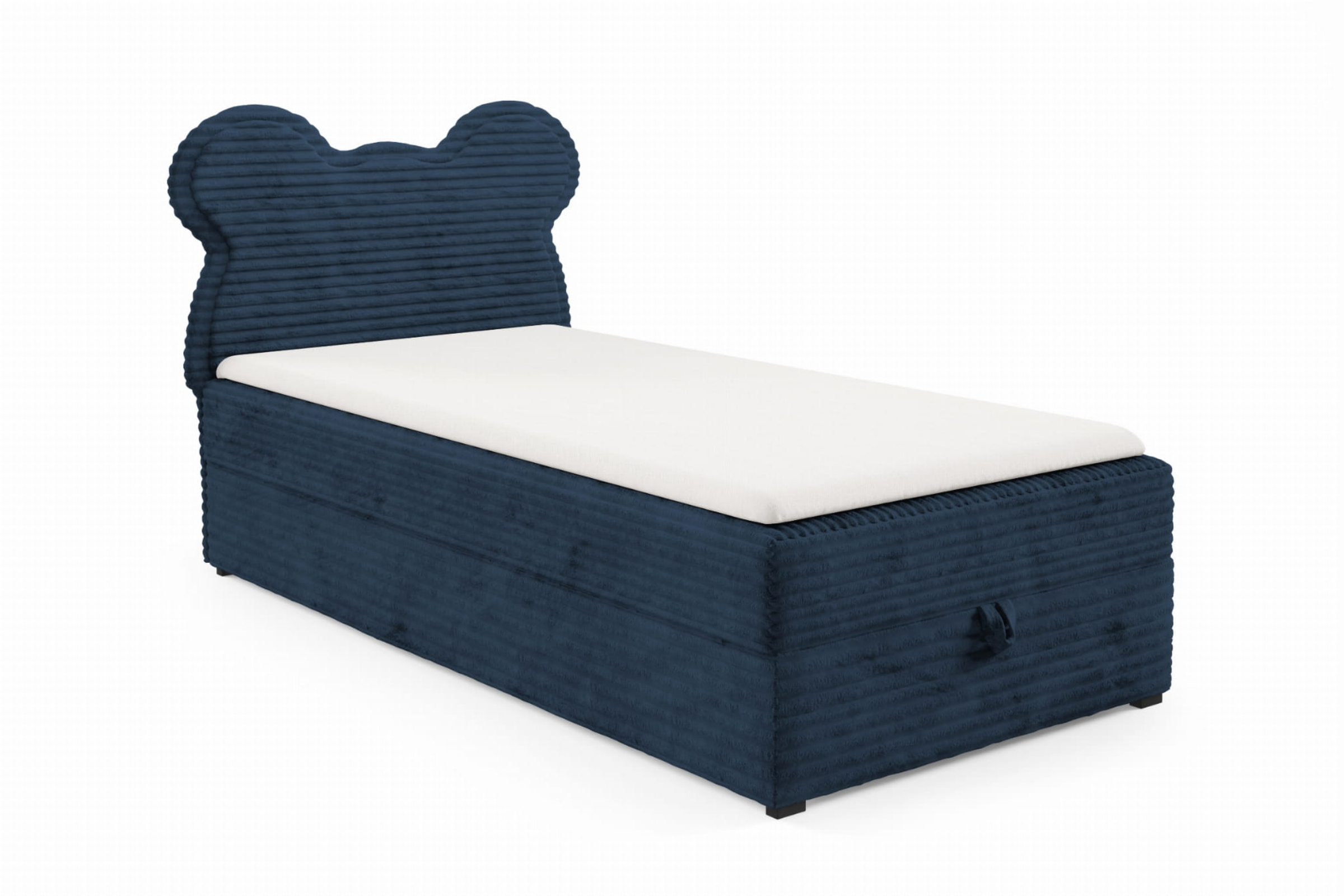 TEDDY 90x200 TILIA 77 Dunkelblau Boxspringbett Polsterbett Komplettbett für Kinder Jugendliche Deine Möbel