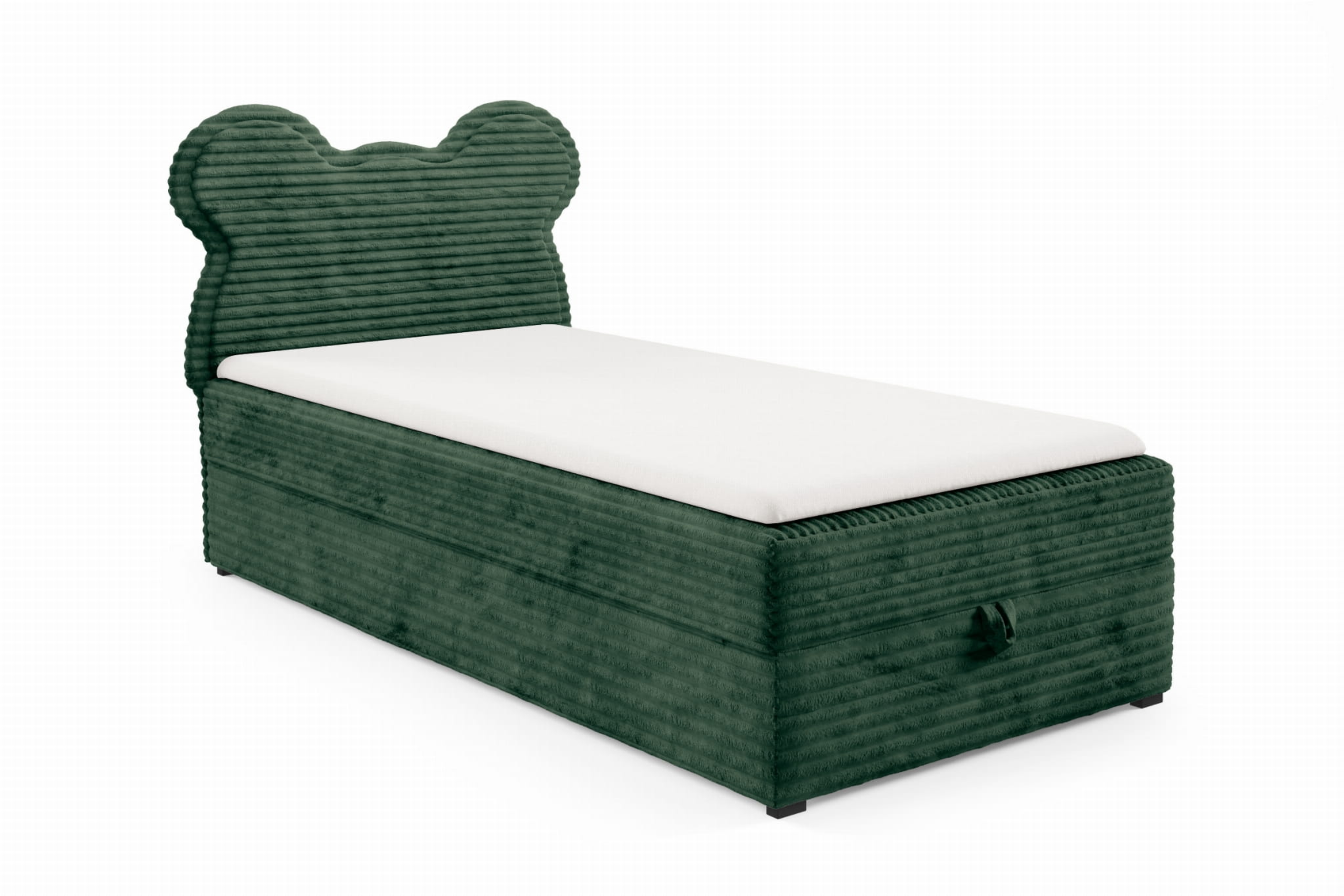 TEDDY 90x200 TILIA 39 Dunkelgrün Boxspringbett Polsterbett Komplettbett für Kinder Jugendliche Deine Möbel