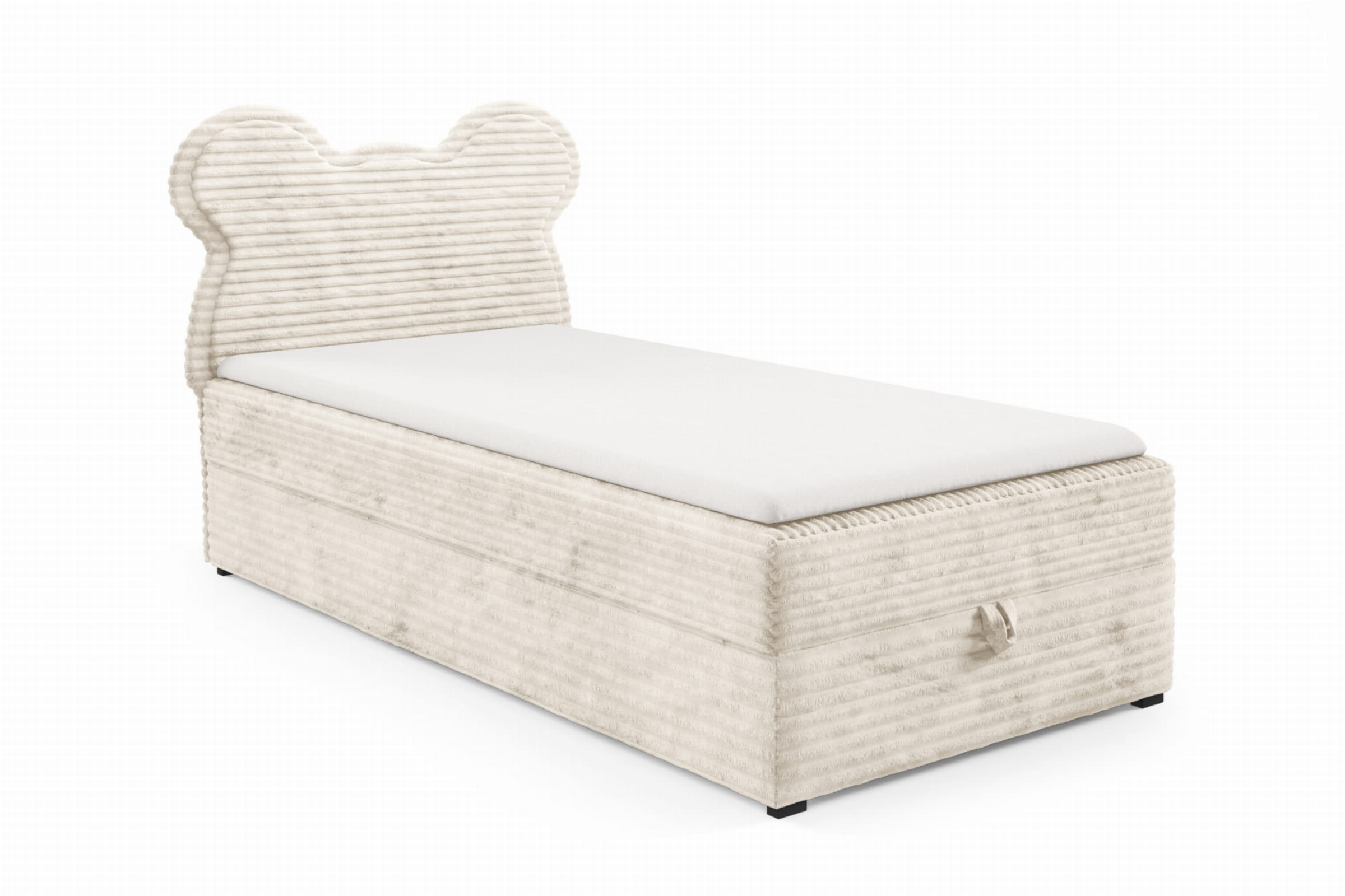 TEDDY 100x200 TILIA 01 Creme Boxspringbett Polsterbett Komplettbett für Kinder Jugendliche Deine Möbel
