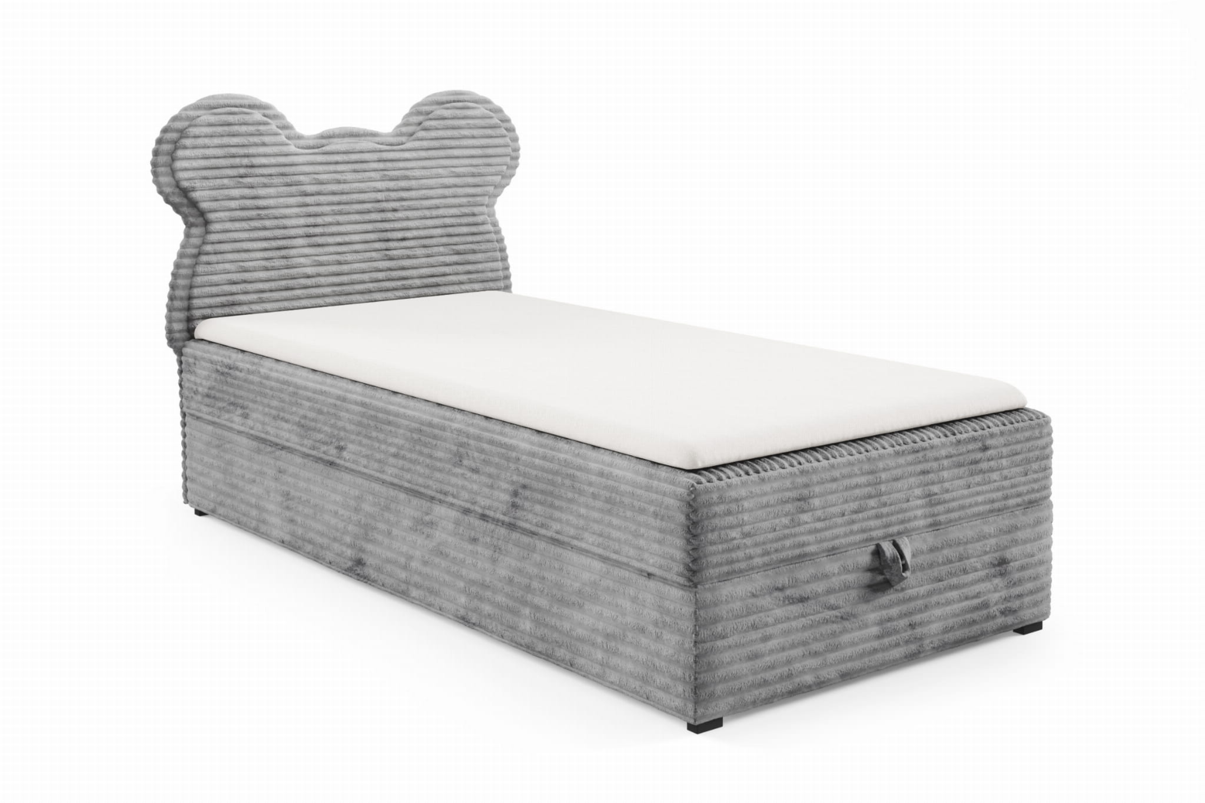 TEDDY 100x200 TILIA 86 Hellgrau Boxspringbett Polsterbett Komplettbett für Kinder Jugendliche Deine Möbel