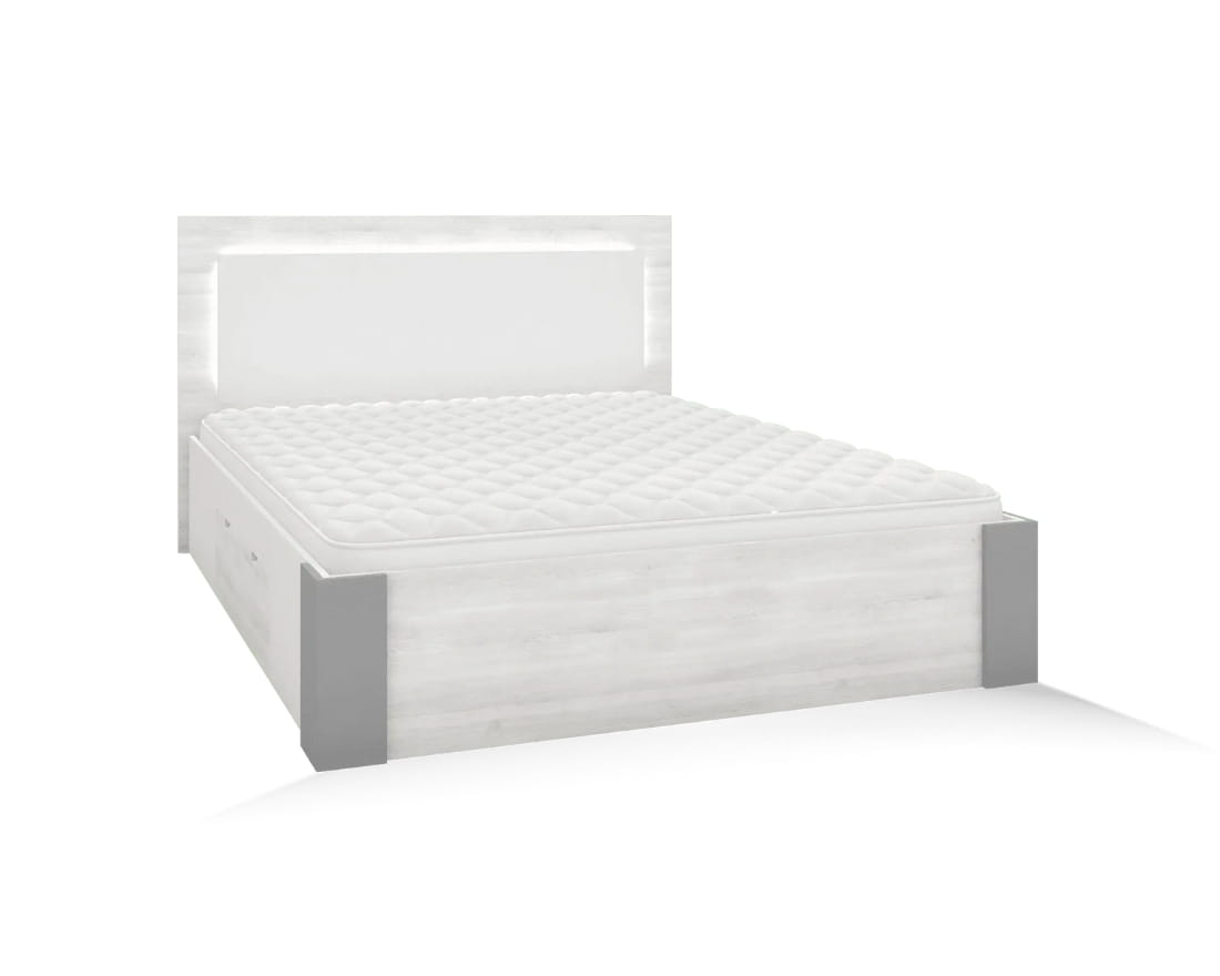 HEAVEN Bed 160x200 cm with Lighting Bedroom Your Furniture