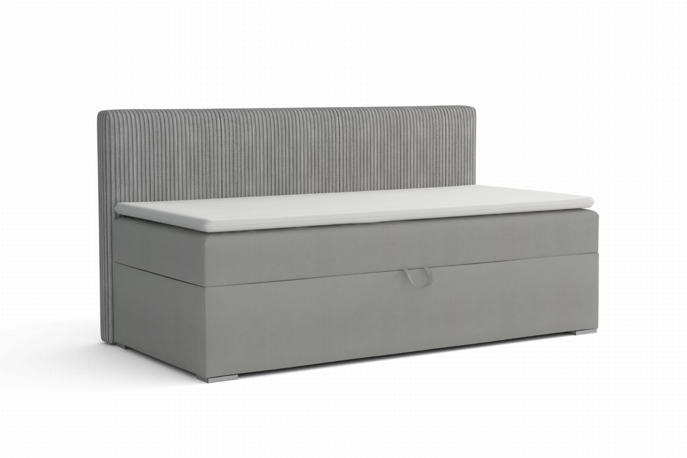 MATI BIS 100x200 Paros 5 Hellgrau Boxspringbett Polsterbett Komplettbett Deine Möbel