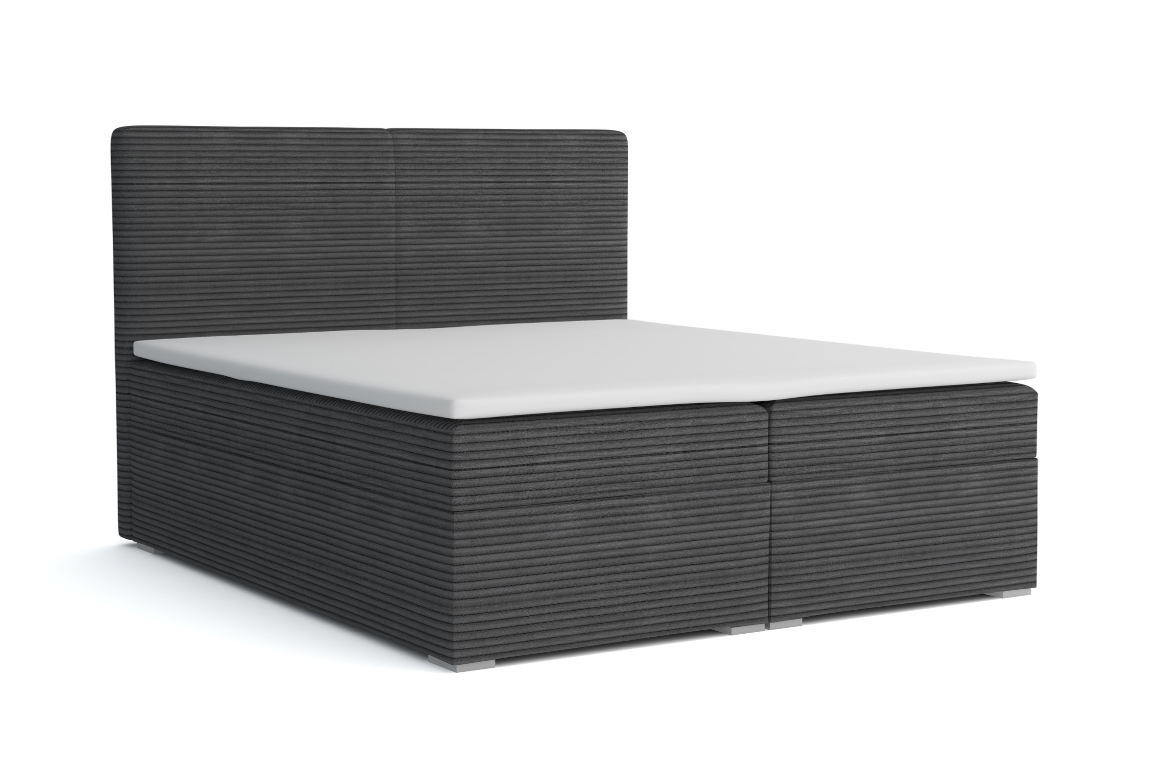 LOFT III 160x200 Poso 34 Anthrazit Boxspringbett Komplettbett Polsterbett Deine Möbel