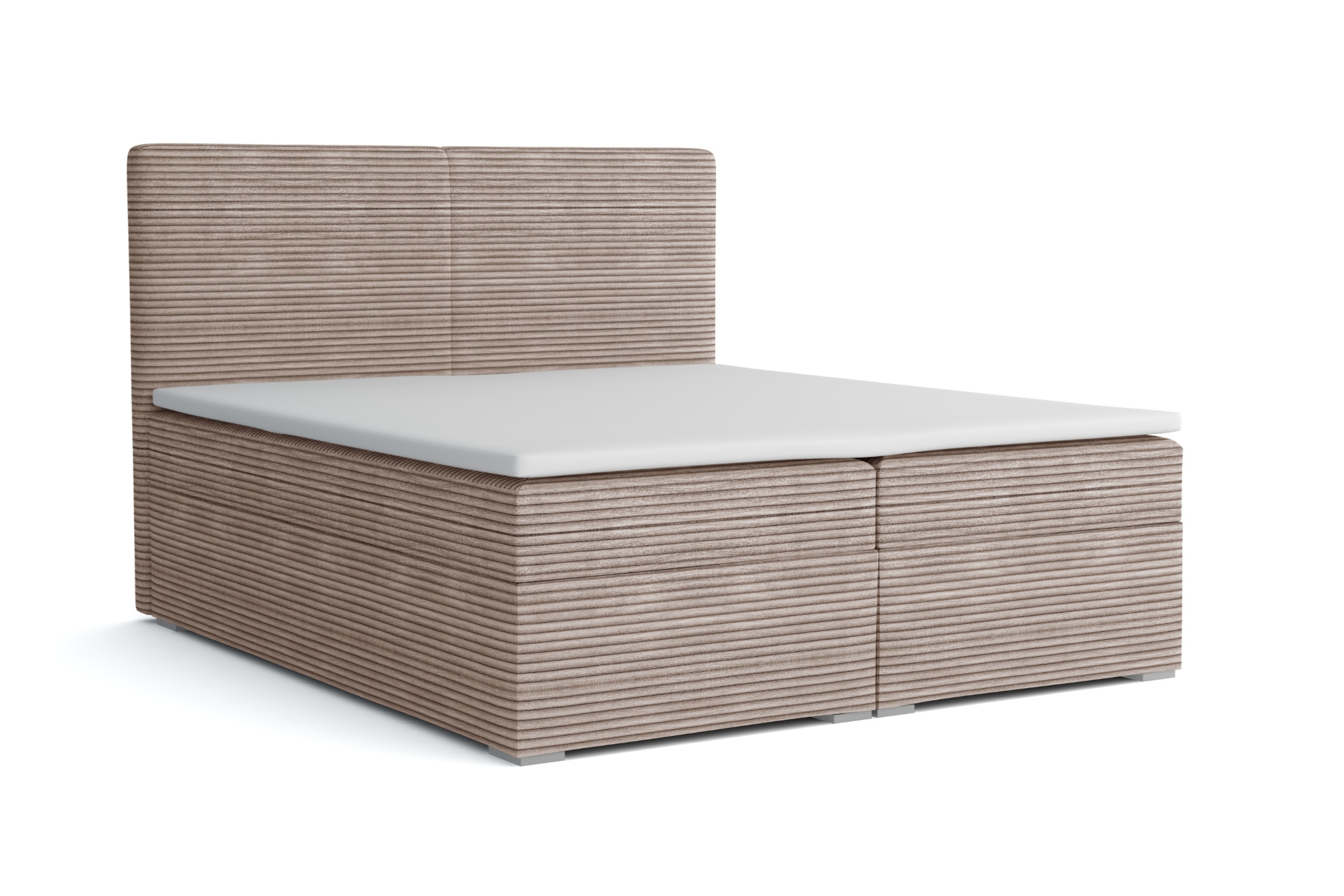 LOFT III 140x200 Poso 02 Beige Boxspringbett Komplettbett Polsterbett Deine Möbel