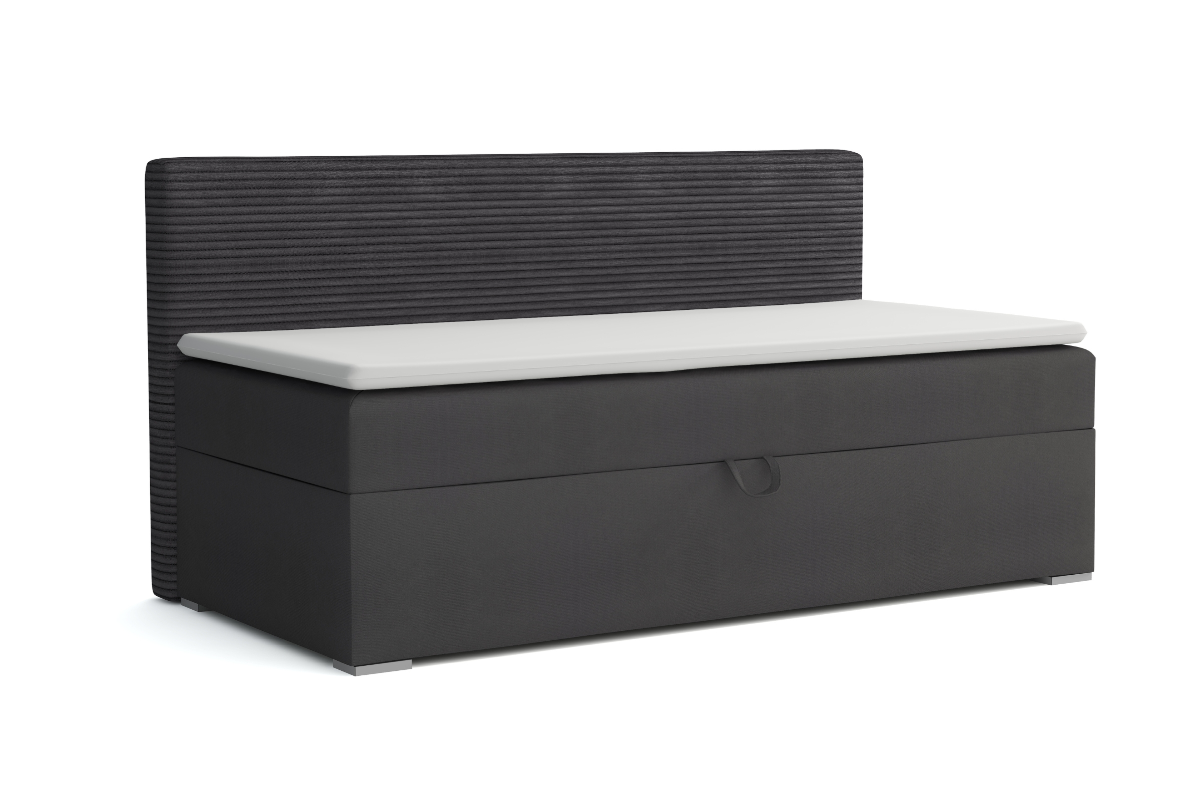 MATI 90x200 Poso 34/Kronos 34 Anthrazit Boxspringbett Polsterbett Komplettbett Deine Möbel